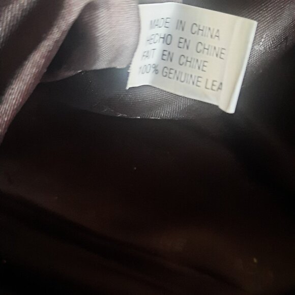 Adrienne Vittadini Pink/White Leather Handbag W/Top Handles - Picture 6 of 8